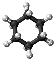cyclohexane 3d molecule structure