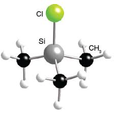 Trimethylsilyl chloride molecular structure