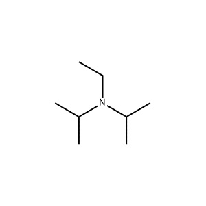 Molecular Structure of DIPEA Molecular Structure of N,N-Diisopropylethylamine