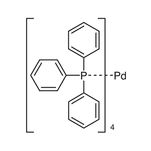 Molecular Structure of Pd(PPh₃)₄ Molecular Structure of Pd(PPh₃)₄