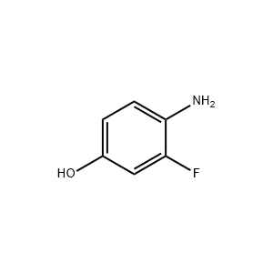Molecular Structure of 3-Fluoro-4-aminophenol Molecular Structure of 3-Fluoro-4-aminophenol