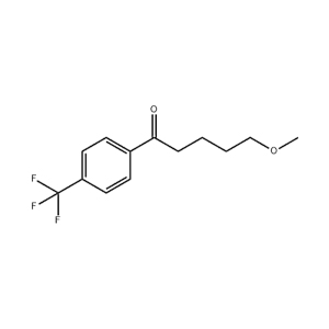 Molecular Structure of 5-Methoxy-1-[4-(trifluoromethyl)phenyl]-1-pentanone