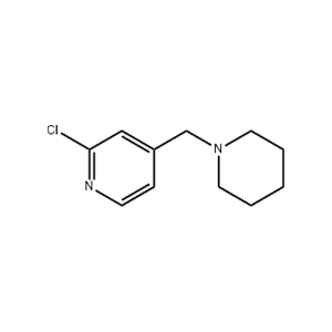 Molecular Structure of 2-Chloro-4-(piperidin-1-ylmethyl)pyridine