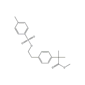 Molecular Structure of methyl 2-methyl-2-(4-(2-(tosyloxy)ethyl)phenyl)propanoate