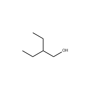 Molecular Structure of 2-Ethyl-1-butanol