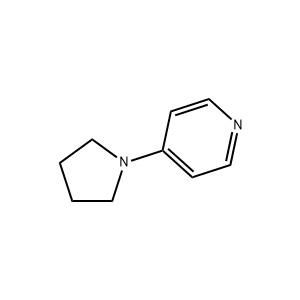 Molecular Structure of 4-Pyrrolidinopyridine Molecular Structure of 4-Pyrrolidinopyridine