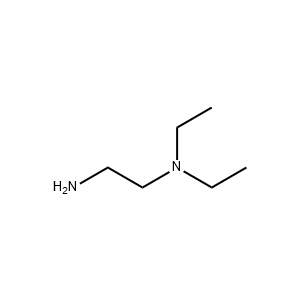 Molecular Structure of N,N-Diethylethylenediamine