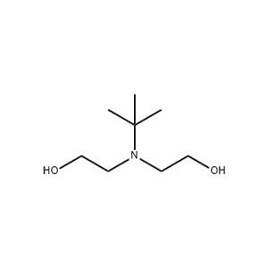 Molecular Structure of N-tert-Butyldiethanolamine