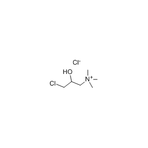 Molecular Structure of 3-Chloro-2-hydroxypropyltrimethyl ammonium chloride