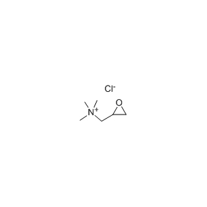 Molecular Structure of 2,3-Epoxypropyltrimethylammonium chloride