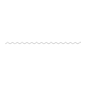 Molecular Structure of Decaethylene glycol monomethyl ether Molecular Structure of Decaethylene glycol monomethyl ether