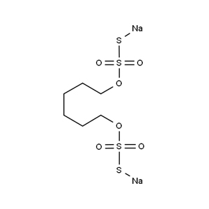 Molecular Structure of Sodium hexamethylene-1,6-bisthiosulfate dihydrate Molecular Structure of Sodium hexamethylene-1,6-bisthiosulfate dihydrate