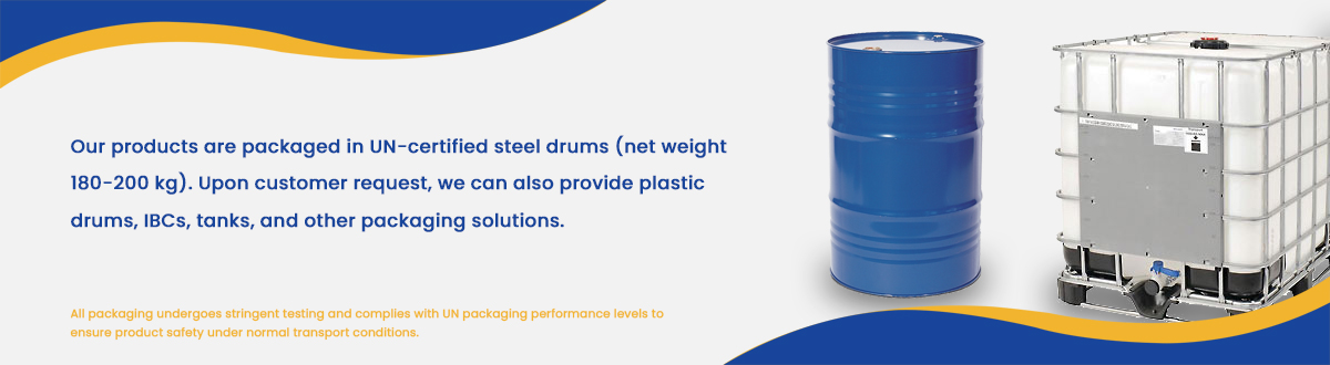 Ethylidene Chloride drum packaging