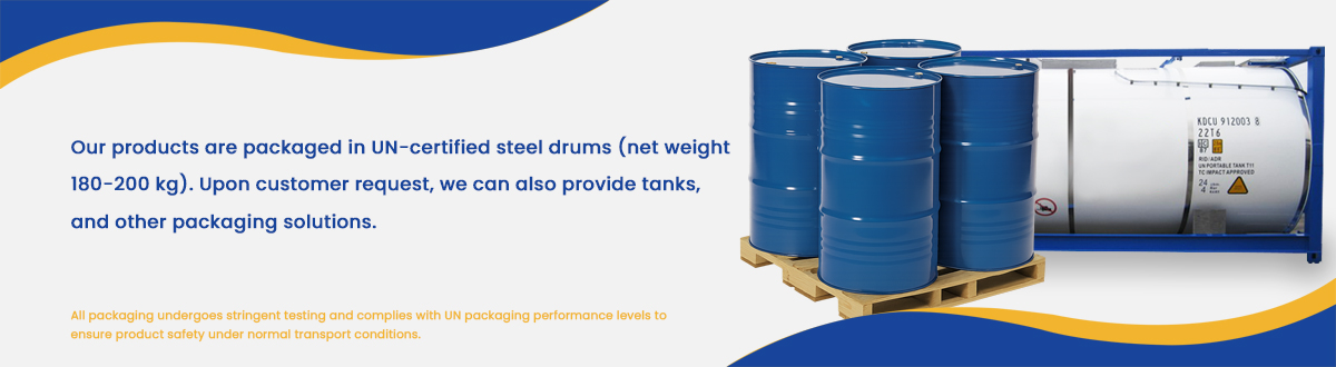 Dichlorodimethylsilane steel drum and tank packaging